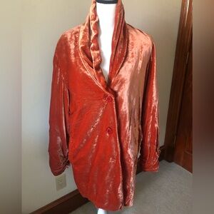 Vintage.luxury brand Italian made crushed velvet jacket